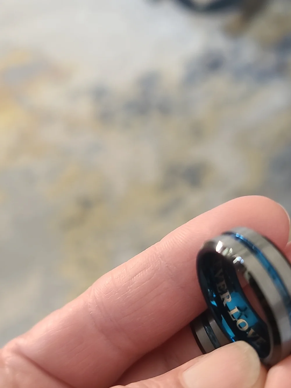 2 Tungsten Comfort Fit Bands. 8.5 & 9